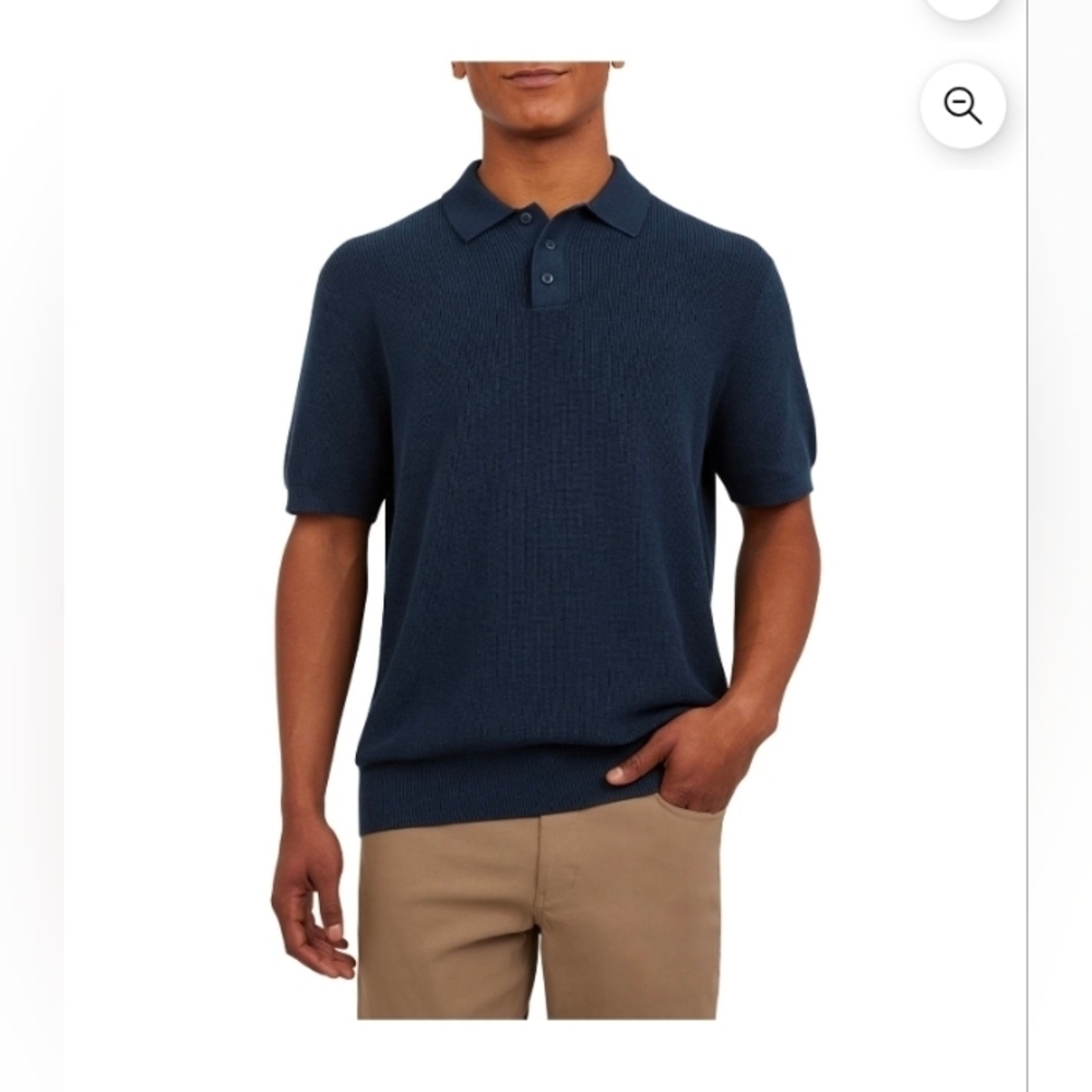 DKNY Men's Sweater Polo 100% Cotton Regular Fit